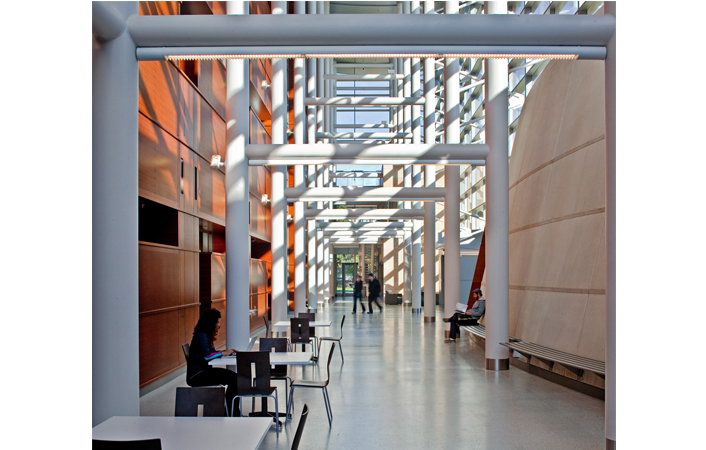 Interior view of the Schaap building lobby.